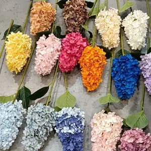 GIGA नई प्रकार बड़ा संरक्षित बड़ा पत्ती सफेद हाइड्रेंजिया रेशम hydrangea फूल शादी की जन्मदिन की पार्टी में घर सजावट