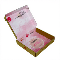 Boîte d'emballage personnalisée magnétique carrée pliable en carton ondulé recyclé avec lamination brillante et impression UV pour vernis à ongles 2cm