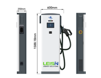 Borne de recharge rapide pour véhicules électriques DC 20-40 kW, sur pied, à une seule prise CCS2