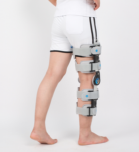 HKJD rodillera médica ortopédica con bisagras <span class=keywords><strong>de</strong></span> Metal con estabilizadores laterales ajuste Rom rodillera con bisagras soporte para la artritis - Product Image 3