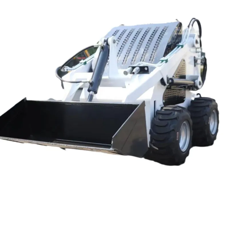 Euro 5 emission standards mini loader diesel with large pattern anti-skid tires