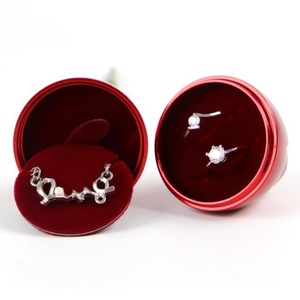 Jewelry Packaging <b>Gift</b> <b>Box</b> Creative Revolving Rose Model Tanabata Valentine's Day Proposal Confession Ring Necklace <b>Earring</b> - Product Image 4