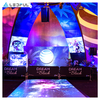 Mur vidéo LED intérieur à petit pas de pixel 4K 8K UHD P1.25, module d'affichage LED pour location, idéal pour scène et concert