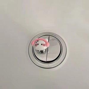 1 unidad de pulsador de inodoro, mini botón de descarga para tanque de agua, interruptor de empuje, desatascador de inodoro pequeño, tirador de cajón de armario, protector de uñas - Product Image 4