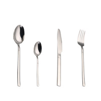 DINGYON OEM/ODM Ensemble de couverts en acier inoxydable multicolore, design minimaliste moderne, finition miroir, pour service de steak à l'occidentale