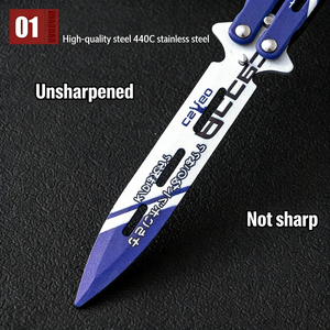 Cuchillo Mariposa Chasing Wind <span class=keywords><strong>CSGO</strong></span>, Cuchillo de Práctica Plegable Igual al del Juego, Sin Filo, Venta al por Mayor de Fábrica - Product Image 3