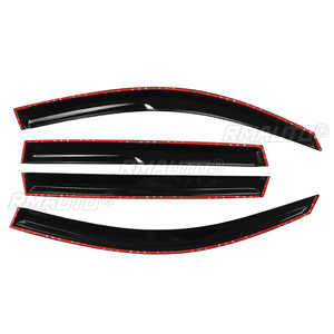 4x Black Car Side <b>Window</b> Visor Rain Guard <b>Vent</b> Rain Guard Door Visor Cover Trim ForToyota for RAV4 2006-2020 Awnings Shelters - Product Image 3