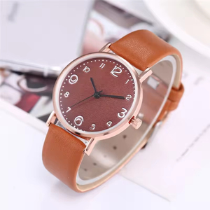 Montre Femme Ultra-Fine en Acrylique Style Transfrontalier, Boîtier Métallique à Quartz, Aiguilles Simples, Non Étanche, 38mm - Product Image 4