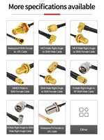Cable coaxial BNC macho a BNC macho RG174 RG58 LMR195 de baja pérdida, 50 ohmios, conector RF para antena, radio y equipos de prueba