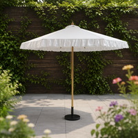 Parasol de luxe en aluminium à rayures, sur mesure, moderne, pour restaurant, mariage, jardin, hôtel, cour extérieure