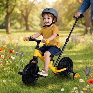 Tricycle 3 en 1 pas cher pour bébé, tricycle à pousser pour enfants, <span class=keywords><strong>draisienne</strong></span> pour bébé et enfant - Product Image 1