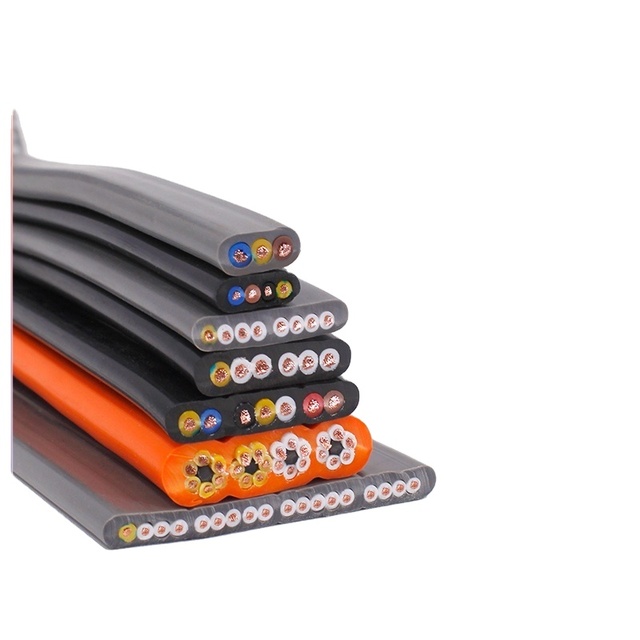 High-Speed Elevator Power Cable LSZH Abrasion-Resistant Flex Tensile Durable 3 4 5 6 7 8 10 12 13 16 24 40 48-Core Copper