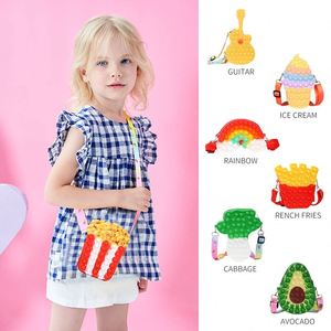 3D Japan Style <b>Cute</b> Waterproof Multi-purpose Kids' Coin Pouch <b>Purse</b> Custom Silicone Shoulder Handbag for Girls Mini Children's - Product Image 2