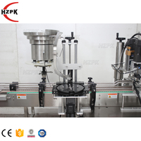 HZPK Machine de capsulage linéaire pour bouteilles d'eau en plastique PET