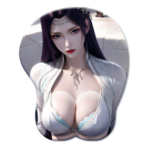 Alfombrilla de Ratón con Diseño de Animación China, Directo de Fábrica, con Reposamuñecas 3D de Silicona Suave, <span class=keywords><strong>Modelo</strong></span> H-5, Personalizada - Product Image 1