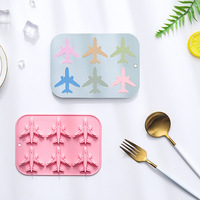 Moule de cuisson en silicone réutilisable et écologique en forme d'avion, 1 pièce, pour gâteaux, chocolat, glaçons et aliments pour bébés