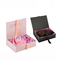 Boîte en papier pliable personnalisable avec fermeture magnétique, recyclable, pour perruques, cadeaux, produits de soin, bougies, éponges, gaufrage, soie