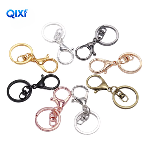 Hợp Kim Kẽm Bộ Móc Khóa Tôm Hùm Móc Cài Vàng Mạ Bạc Xoay Dây Xích 3 Chiếc Phong Cách Vintage Tặng Móc Khóa Phổ Biến - Product Image 1