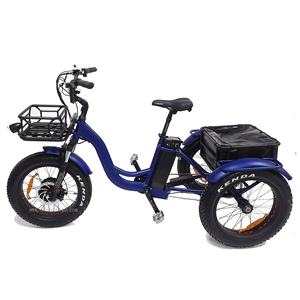 Vélo cargo électrique ebike vélo électrique à 3 roues tricycle électrique à gros pneus entraînement avant 750w/1000w vélo de livraison électrique Suron - Product Image 2