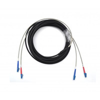 Cable kabel serat optik luar ruangan 2F SM 9/125um OS2 LC dupleks luar ruangan kabel patch serat lc