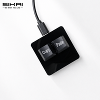 Teclado Mecánico Compacto SIKAI con Macros Programables, Retroiluminación RGB, Conexión USB y Teclas de Atajo Personalizables para Copiar y Pegar, Ideal para Oficina