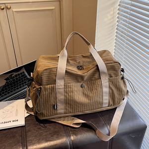 Sac de voyage décontracté pour courtes distances, à porter à la main, à l'épaule ou en bandoulière, avec fermeture à cordon en nylon, 36-55L, sac de voyage étanche pour livres - Product Image 1