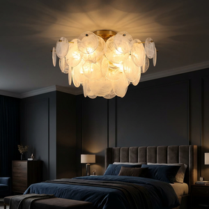 Lampe suspendue en cuivre XZ, style moderne, LED, en laiton nordique, pour cuisine, salle à manger, bar, <span class=keywords><strong>salon</strong></span>, chambre, plafond haut - Product Image 2