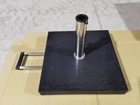 Base de parasol carrée en granit noir sur mesure, robuste, 20 kg, 50 kg, 60 kg, pour l'extérieur, le jardin, la terrasse