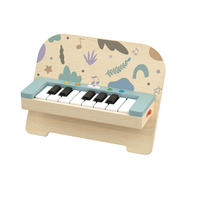 Jouet de clavier de piano en bois pour enfants, éveil musical, chansons intégrées, interaction sensori-motrice