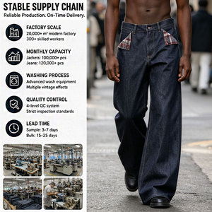 Muli Plaid personalizzati da tasca in tessuto di salvataggio rosso impilato Streetwear Vintage Bootcut svasato pantaloni giapponesi grezzi cimosa <span class=keywords><strong>jeans</strong></span> <span class=keywords><strong>jeans</strong></span> da <span class=keywords><strong>uomo</strong></span> - Product Image 3