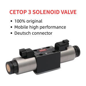 Электромагнитный четырехходовой клапан Vickers с катушкой Deutsch, 24 В постоянного тока, для CETOP3 NG6 DG4V-3M-2C-M-KUP5-H7-66, 350 бар, 80 л/мин - Product Image 1