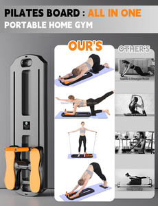 Pilate Cải Cách tập thể dục với Pushup nâng cấp trượt bụng tập thể Dục Đào Tạo Ab lõi có thể gập lại Pilate Board tập thể dục - Product Image 2