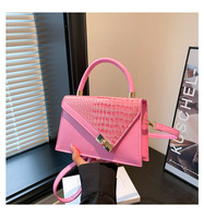 Sac bandoulière rétro décontracté et simple, couleur unie, avec deux sangles, durable, forme coussin, pour le quotidien