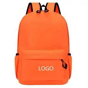 16Inch Backpack Adjustable Buckle Can Offer Comfortable Fit For Your Little Daughter And Boy Orange Color School Bags Waterproof