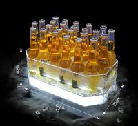 KTV LED seau à bière à motifs de glace lumineuse seau à champagne congelé discothèque fête nouveau seau à glace à vin