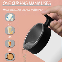 Tasse à café en acier inoxydable avec auto-agitation, haute qualité, avec Double isolation, 2021
