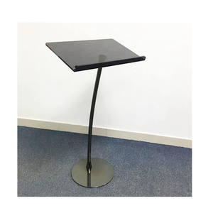 Bộ Bàn Và Bục Giảng Acrylic Màu Đen Và Trong Suốt Thiết Kế Đơn Giản Với Giá Đỡ Bằng Thép Bục Giảng Bục Giảng Acrylic - Product Image 3