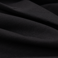 Tissu tissé noir imperméable et résistant à l'eau, personnalisable en gros, 90 % nylon 10 % élasthanne, extensible dans les quatre sens, poids moyen