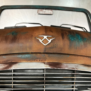 Décoration murale <span class=keywords><strong>vintage</strong></span> pour voiture sur mesure, tête de voiture en métal avec rangement pour espace commercial - Product Image 5
