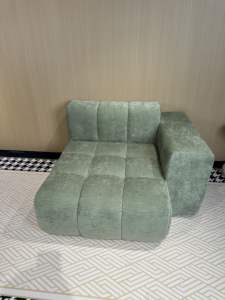 Modern Lüks Kadife L Şeklinde Sıkıştırılmış Çekyat Takımı, Ayarlanabilir Özellikler, Dayanıklı Tasarım, Oturma Odası İçin İskeletsiz Kanepe - Product Image 2