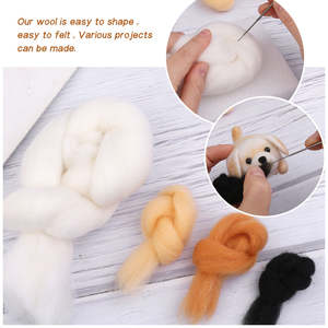 ชุดอุปกรณ์ทำงานปักไหมพรมด้วยเข็มแบบใหม่ สำหรับผู้เริ่มต้น ฝึกทักษะด้วยการปักไหมพรมรูปสัตว์ต่างๆ เช่น สุนัข - Product Image 4