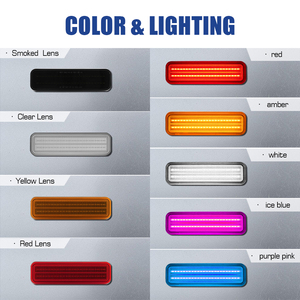 Lot de 4 feux latéraux pour voitures classiques <span class=keywords><strong>Dodge</strong></span>/Plymouth <span class=keywords><strong>1971</strong></span>-1993, lampes de pare-chocs, réflecteurs, feux de signalisation - Product Image 3