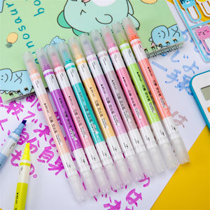 STA 12 boîtes de marqueurs <span class=keywords><strong>pastel</strong></span> de couleur, ensemble de mini-marqueurs mignons, surligneurs effaçables - Product Image 2