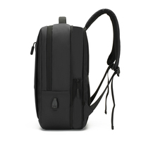 Sac à dos pour ordinateur portable d'affaires pour hommes, étanche, 15.6 pouces, sac d'ordinateur antivol, sac de voyage avec USB, grande capacité, sac d'école