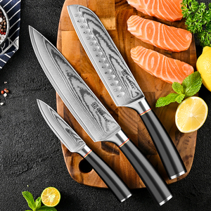 Juego de Cuchillos Damasco KEEMAKE, Acero VG10, 3 Piezas, Juego de Cuchillos de <span class=keywords><strong>Chef</strong></span> Japoneses, Cuchillos de Cocina Profesionales con Corte Afilado - Product Image 2
