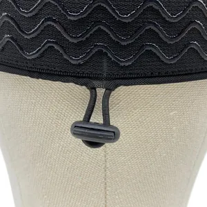 Gorra de peluca en U de 4x4 pulgadas al por mayor con banda de silicona ajustable con cordón para redes de <span class=keywords><strong>pelo</strong></span> sin pegamento, herramientas transpirables de elastano para extensiones de cabello - Product Image 3