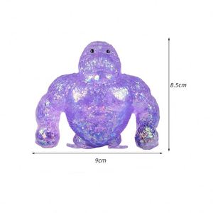 Nouveau jouet à presser en TPR Gorilla Man Aurora Maltose de 9 cm, portable, anti-stress, cadeau pour enfants et adultes, améliore l'humeur facilement - Product Image 3