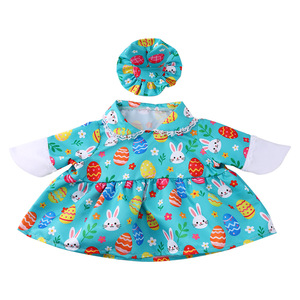 WPET 2026 Nuovo Costume da Oca Pasquale <span class=keywords><strong>per</strong></span> Portico, Design Cartoonesco Carino, Stile Principessa, Stampe di Uova e <span class=keywords><strong>Conigli</strong></span>, Verde/Rosa, in Poliestere, <span class=keywords><strong>per</strong></span> Festività - Product Image 6