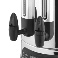 Itop Samovar — chaudière à eau électrique, chaudière à eau en acier inoxydable, 10 litres, avec Pod, Double robinets, chauffage électrique, boissons chaudes, thé