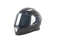 Casque intégral en fibre de carbone Heyue OEM, homologué DOT, anti-buée, double visière, boucle à dégagement rapide, toutes saisons, pour motos